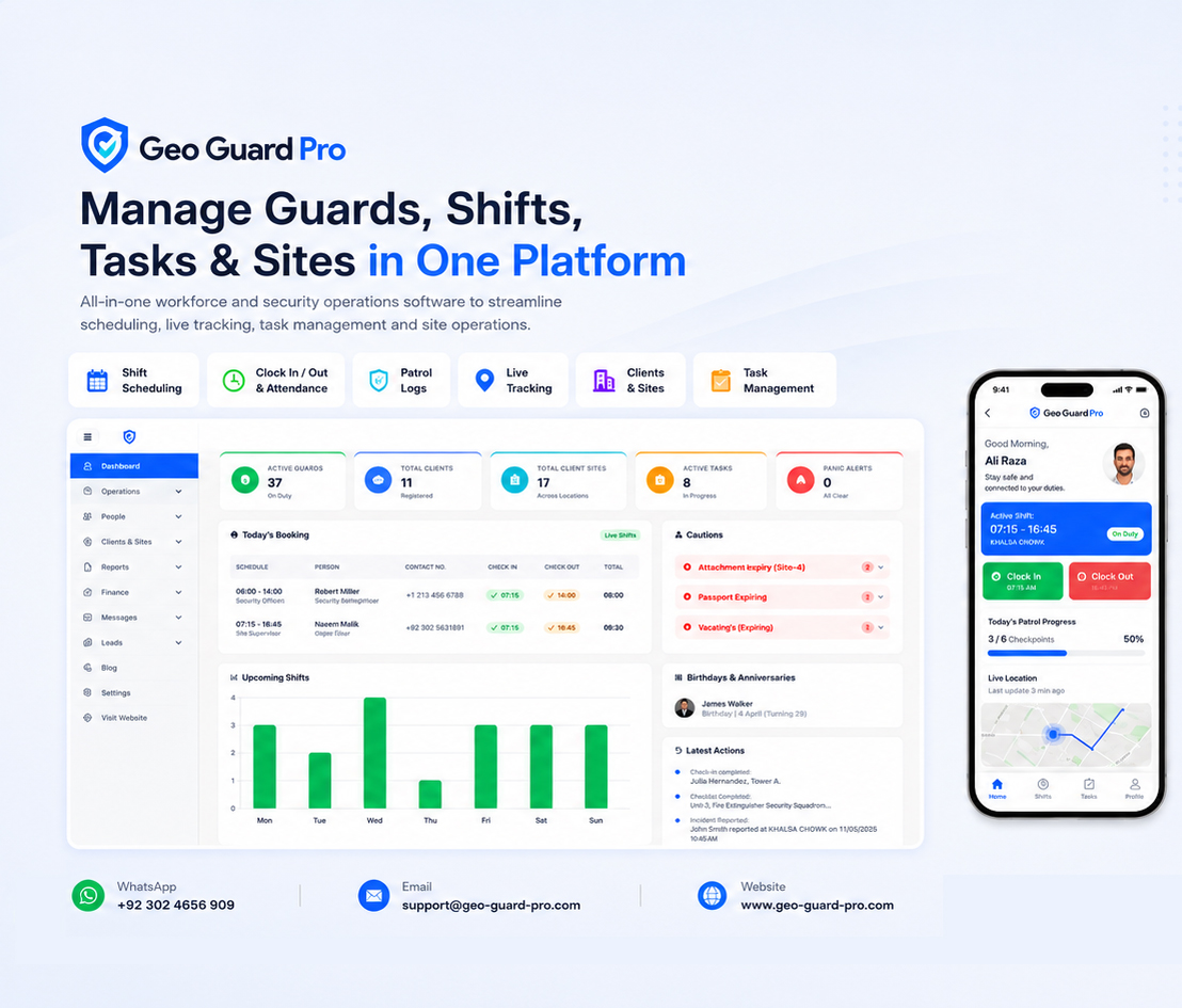 GeoGuardPro Dashboard Preview